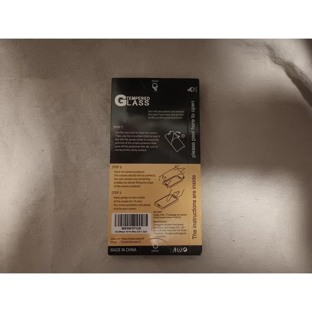 3 Pack Designed for iPhone 17 Pro Max, iPhone 16 Pro Max Screen Protector